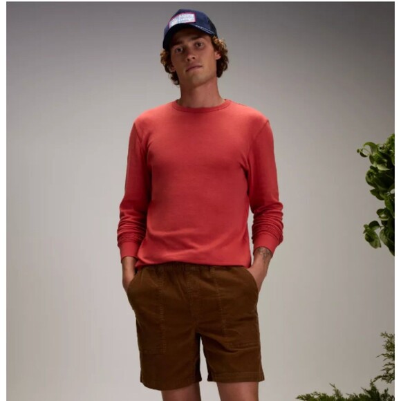 Men's Alpine Design Peak Long Sleeve Crewneck Shirt Antique Rosewood Large - Picture 1 of 6